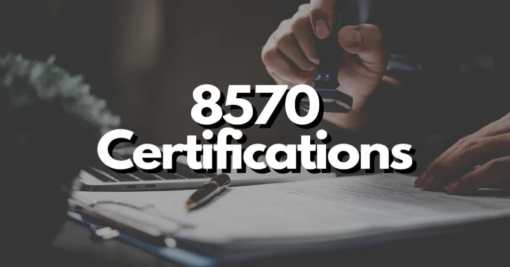 8570 certifications